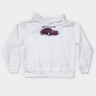 supercar 911 carrera rs turbo 1972 violet Kids Hoodie